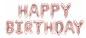 Preview: Folienballon Schriftzug - Happy Birthday, Rosegold - 340cm x 35cm